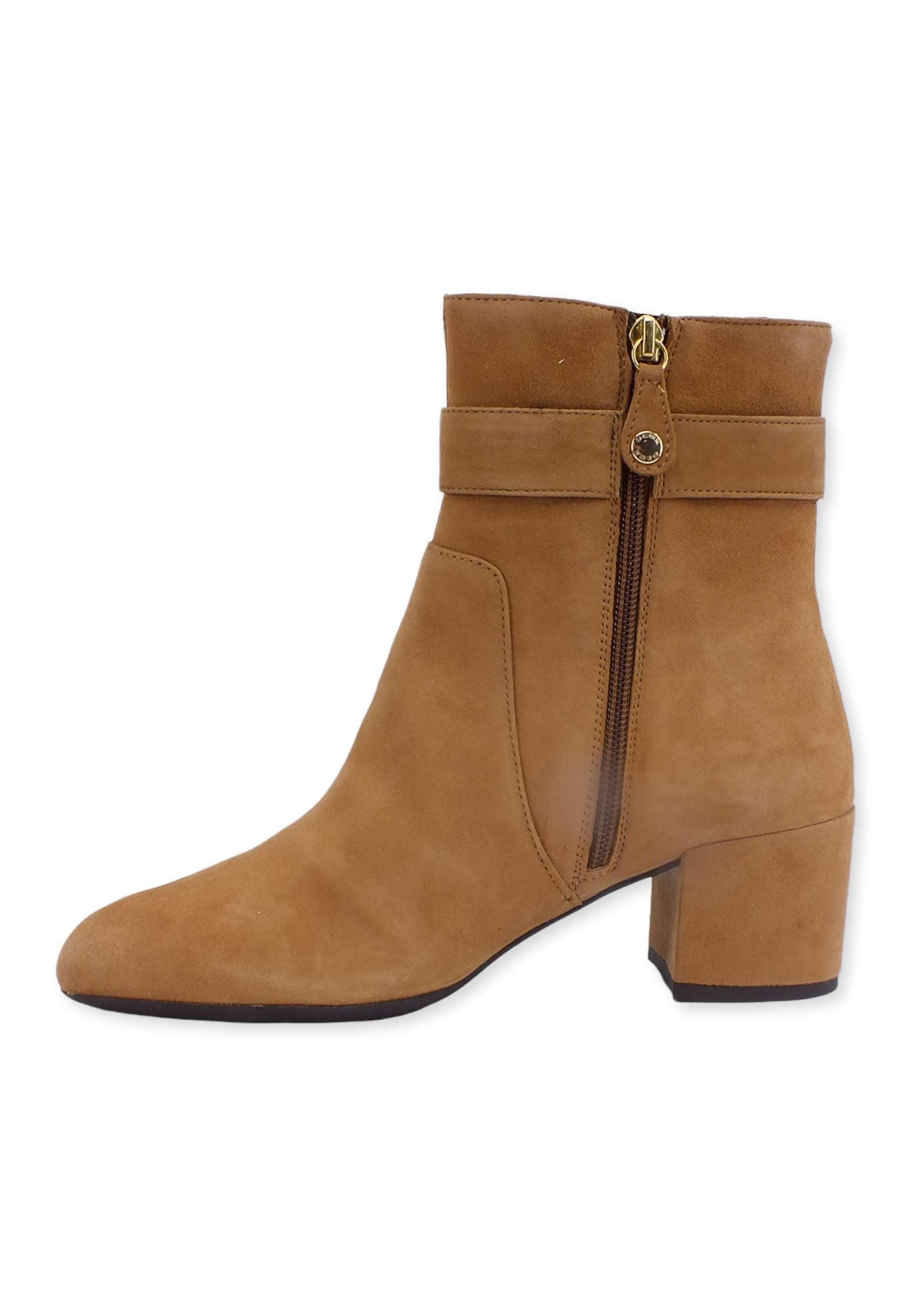 GEOX Eleana Stivaletto Tacco Donna Beige Cognac D26TWB0021C6001 - Sandrini Calzature e Abbigliamento