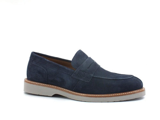 GEOX Gubbio Mocassino Suede Navy U25EED00022C4002 - Sandrini Calzature e Abbigliamento