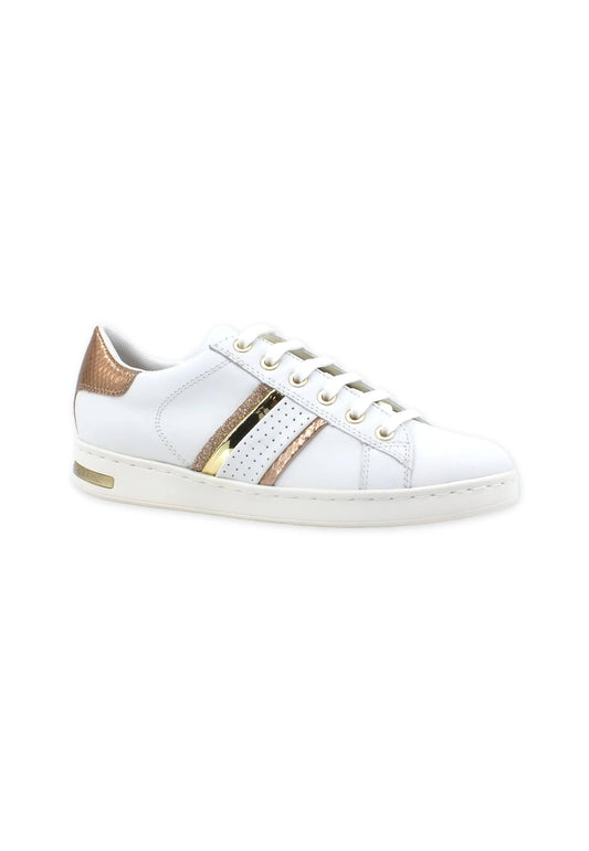 GEOX Jaysen Sneaker Donna White Rosegold D351BB085KYC1ZH8 - Sandrini Calzature e Abbigliamento