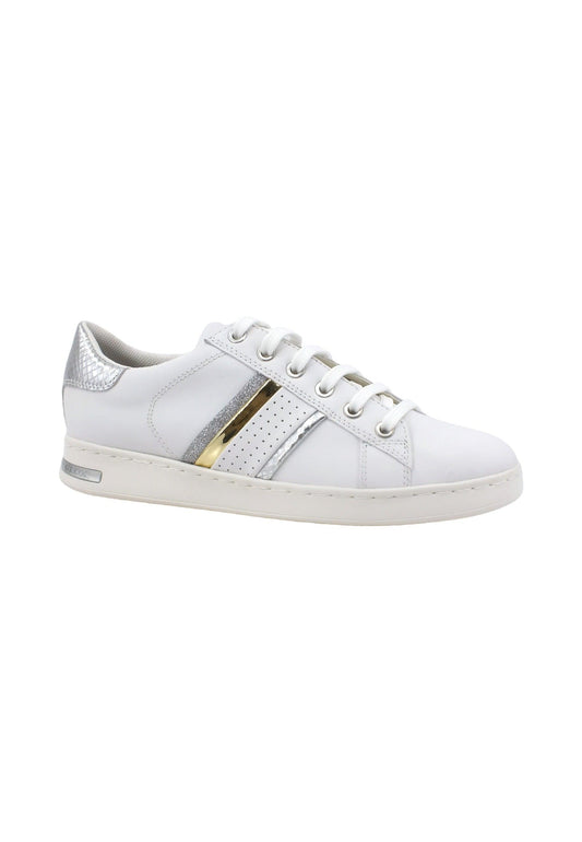 GEOX Jaysen Sneaker Donna White Silver D351BB085KYC0007 - Sandrini Calzature e Abbigliamento