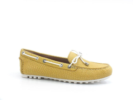 GEOX Mocassino Fiocco Leelyan Giallo Bianco - Sandrini Calzature e Abbigliamento