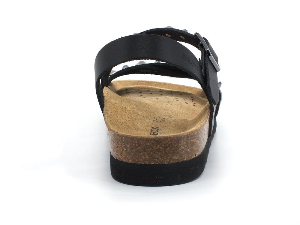 GEOX Sandalo Listini Borchie Brionia Black Nero - Sandrini Calzature e Abbigliamento