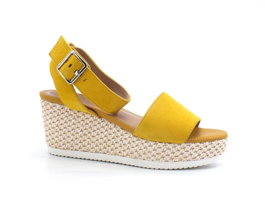 GEOX Sandalo Zeppa Lipare Dark Yellow Giallo - Sandrini Calzature e Abbigliamento