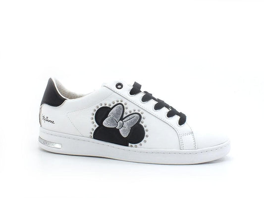GEOX Sneaker Dinsey Minnie Retro Jaysen Bianco Nero - Sandrini Calzature e Abbigliamento