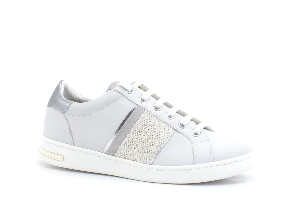 GEOX Sneaker Fascia Strass Bianco White Silver - Sandrini Calzature e Abbigliamento