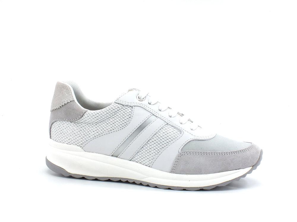 GEOX Sneaker Glitter Aireel Bianco White - Sandrini Calzature e Abbigliamento