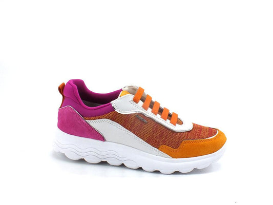 GEOX Sneaker Running Knitted Spherica Arancio Fuxia - Sandrini Calzature e Abbigliamento