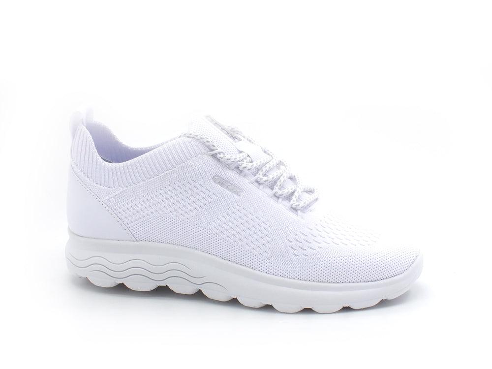 GEOX Sneaker Running Knitted Spherica Bianco - Sandrini Calzature e Abbigliamento