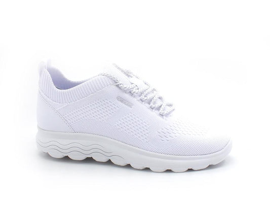 GEOX Sneaker Running Knitted Spherica Bianco - Sandrini Calzature e Abbigliamento