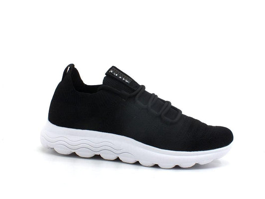 GEOX Sneaker Running Knitted Spherica Black Nero - Sandrini Calzature e Abbigliamento