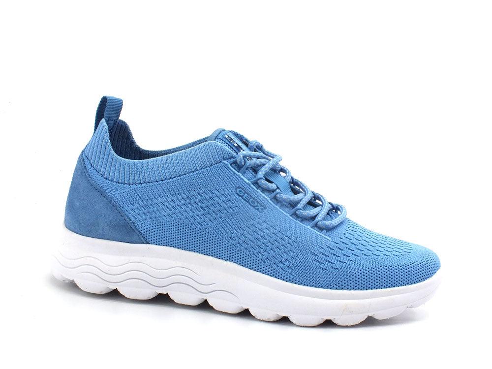 GEOX Sneaker Running Knitted Spherica Bluette Azzurro - Sandrini Calzature e Abbigliamento