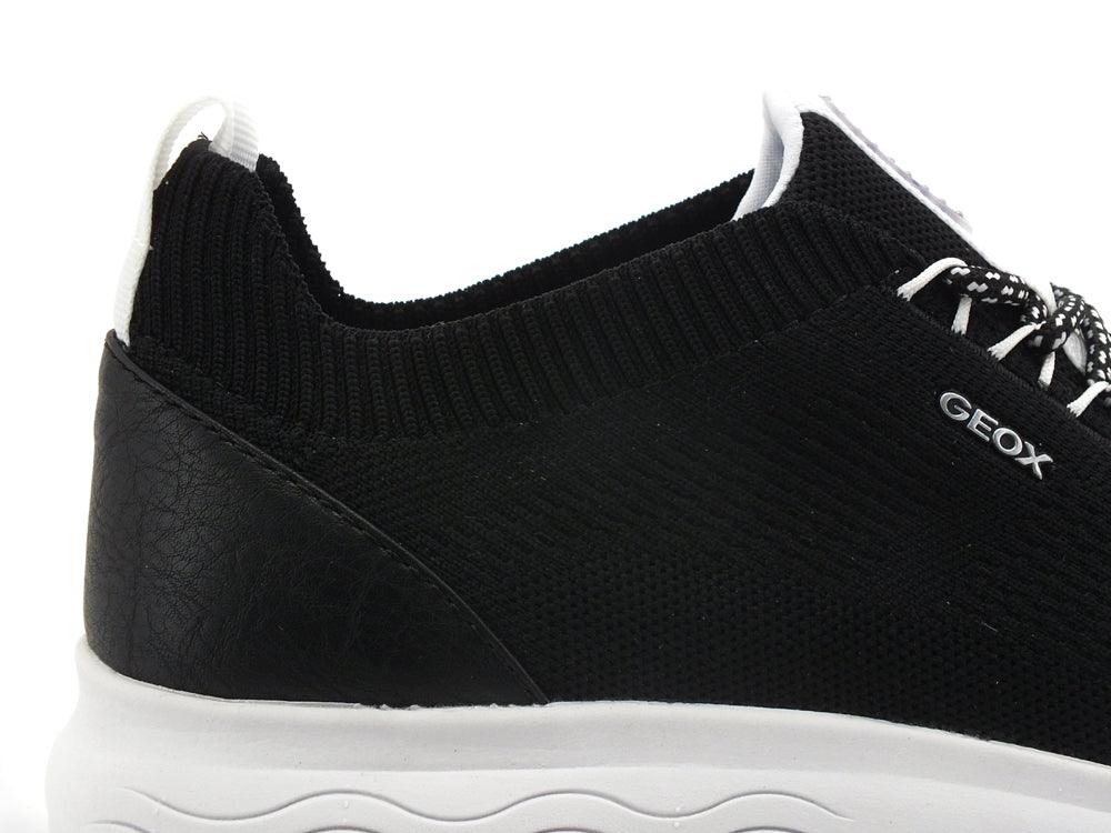 GEOX Sneaker Running Knitted Spherica Nero - Sandrini Calzature e Abbigliamento
