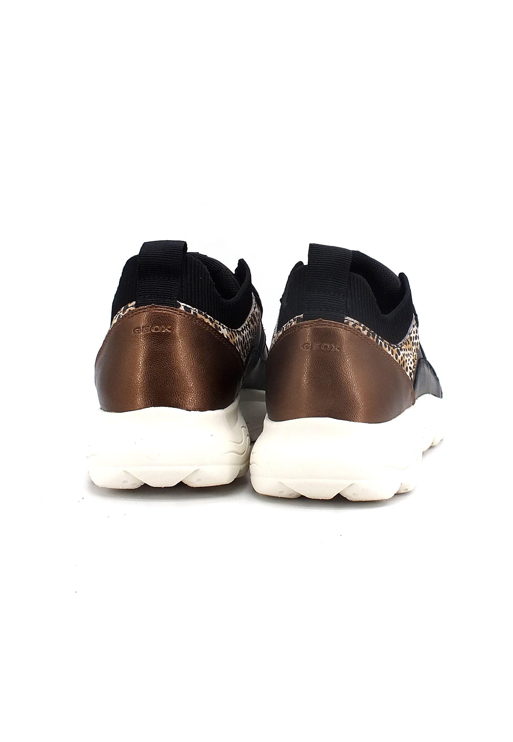 GEOX Spherica Sneaker Donna Black Off White D26NUC00085C9876 - Sandrini Calzature e Abbigliamento