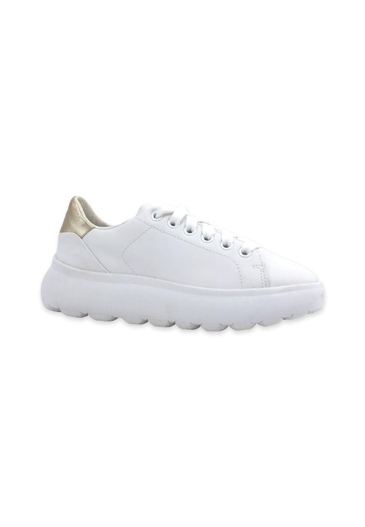 GEOX Spherica Sneaker Donna White Gold D35TCB085YZC0232 - Sandrini Calzature e Abbigliamento