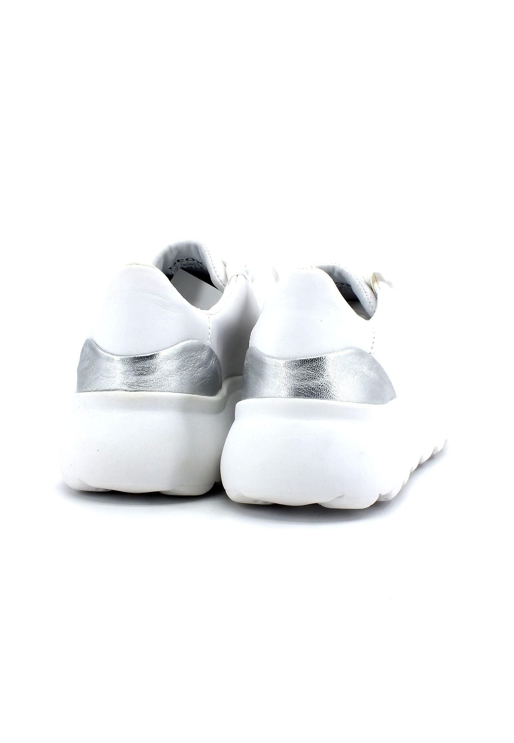 GEOX Spherica Sneaker Donna White Silver D35TCA085YZC0007 - Sandrini Calzature e Abbigliamento