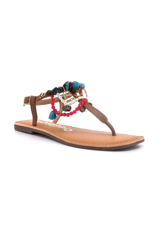 GIOSEPPO Collan Sandalo Donna Tan 69155 - Sandrini Calzature e Abbigliamento