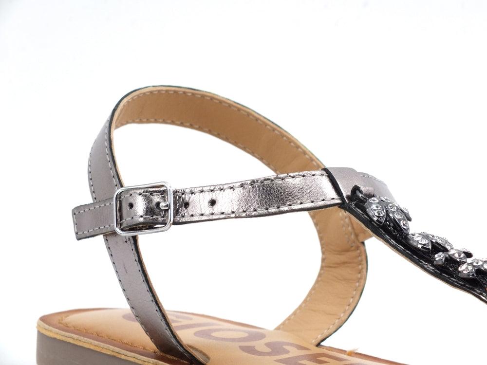GIOSEPPO Harrells Sandalo Strass Pewter 59826 - Sandrini Calzature e Abbigliamento