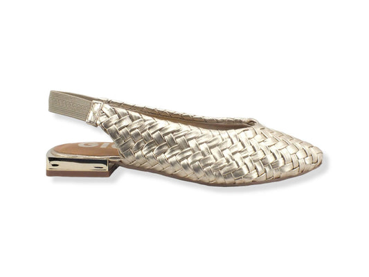 GIOSEPPO Orotina Sandalo Ballerina Tallone Aperto Gold 65925 - Sandrini Calzature e Abbigliamento