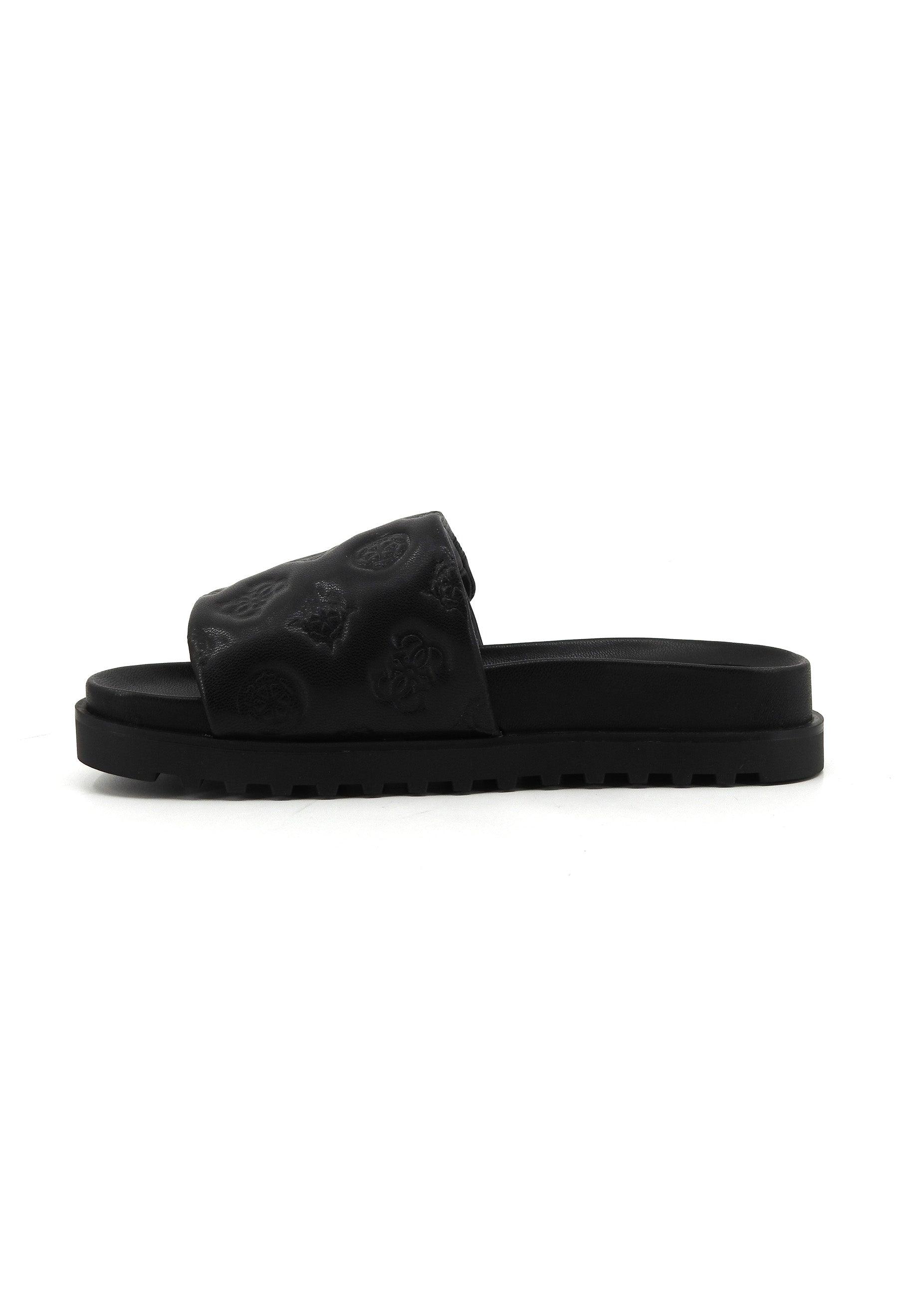 GUESS Ciabatta Donna Black FLJFABFAL19 - Sandrini Calzature e Abbigliamento