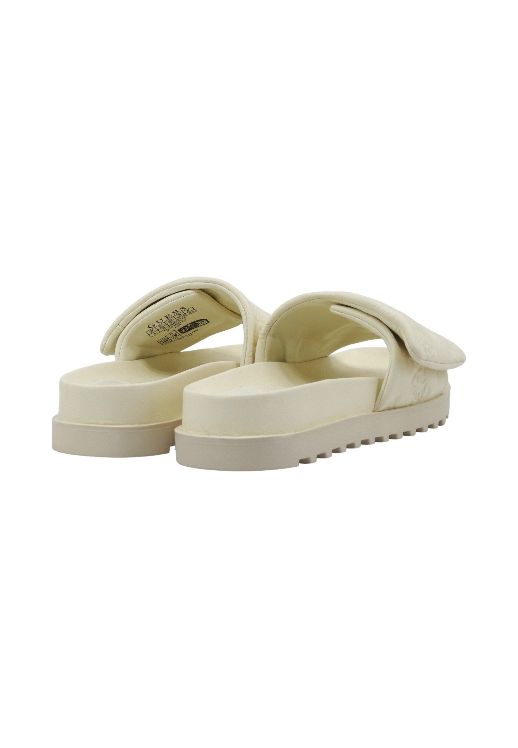 GUESS Ciabatta Donna Ivory Bianco FLJFABFAL19 - Sandrini Calzature e Abbigliamento