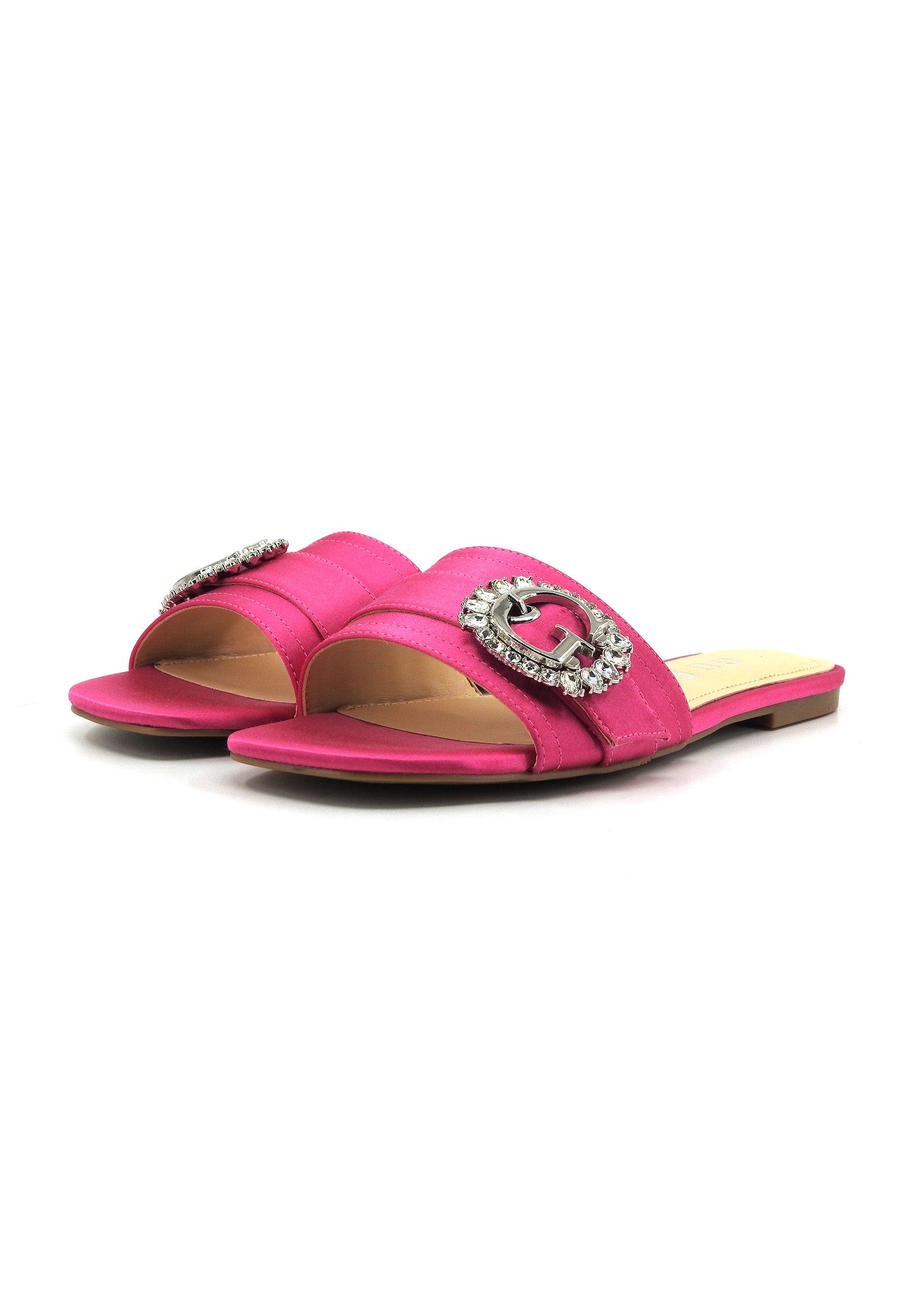 GUESS Ciabatta Donna Pink FLJLLYSAT19 - Sandrini Calzature e Abbigliamento