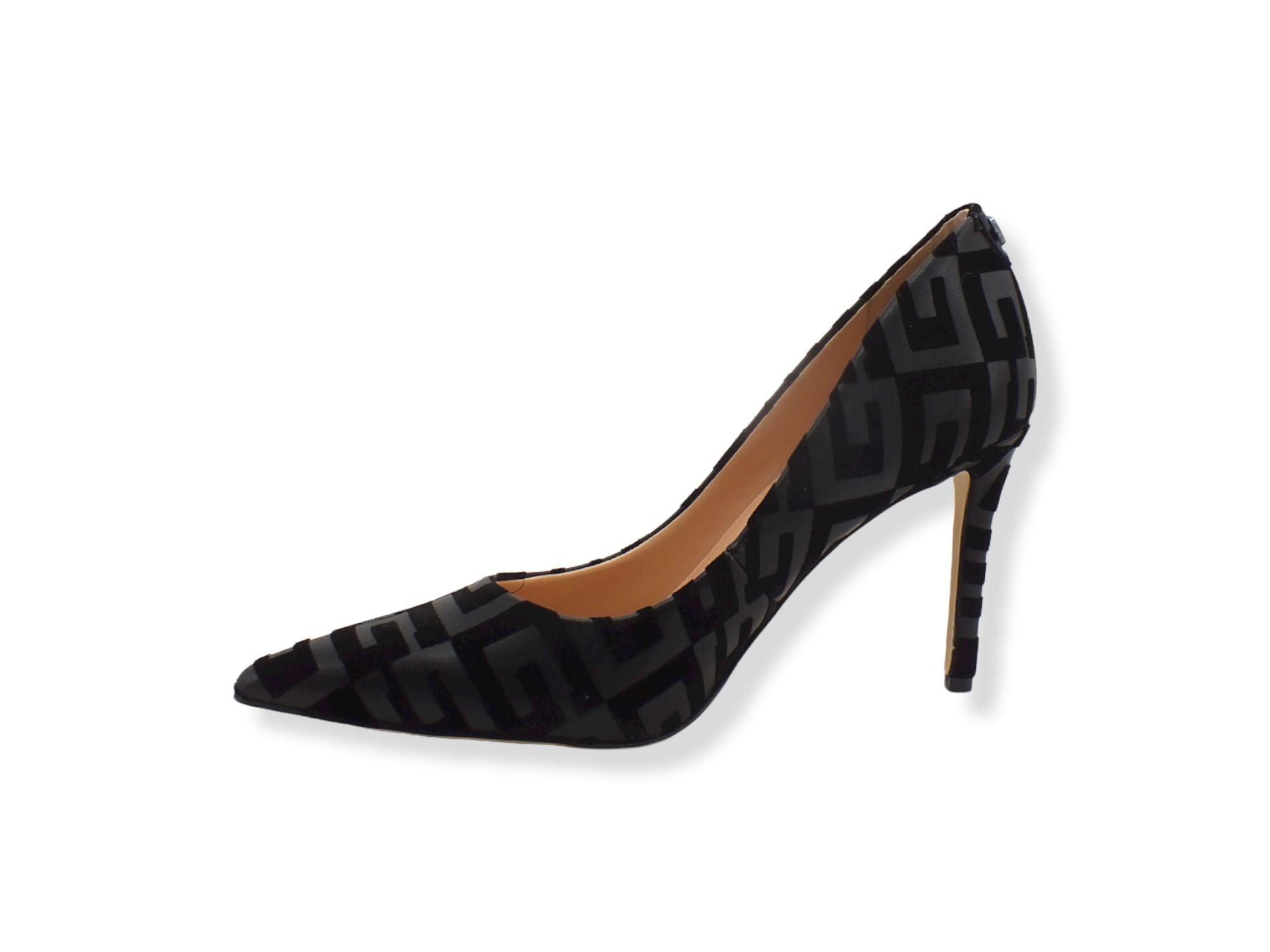 GUESS Dècolletè Tacco Alto Loghi Rilievo Suede Black FL7PR3FAL08 - Sandrini Calzature e Abbigliamento
