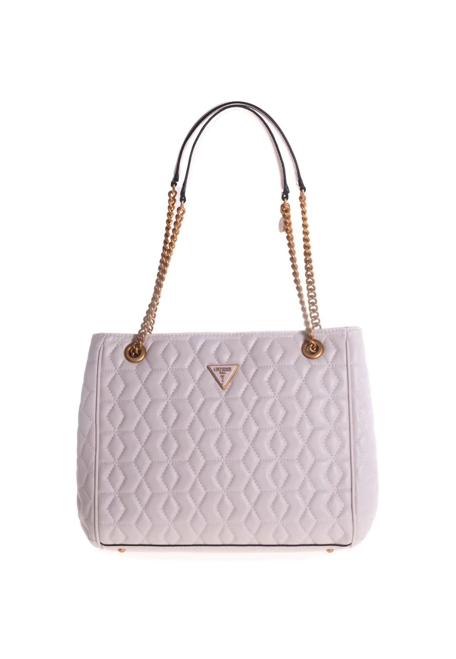 GUESS Elenia Borsa Carryall Stone QB867723 - Sandrini Calzature e Abbigliamento