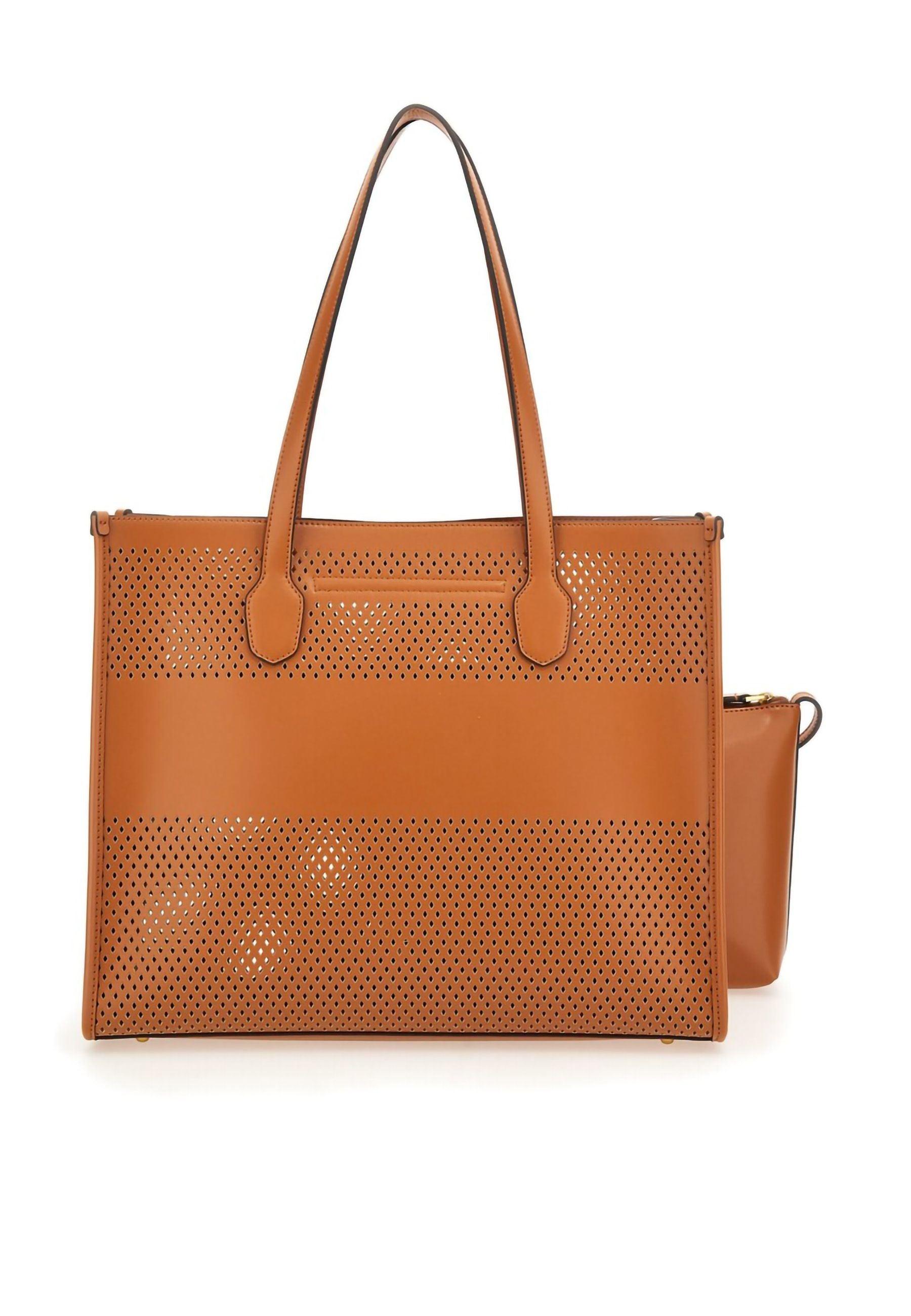 GUESS Katey Perf Borsa Tote Cognac WH876923 - Sandrini Calzature e Abbigliamento