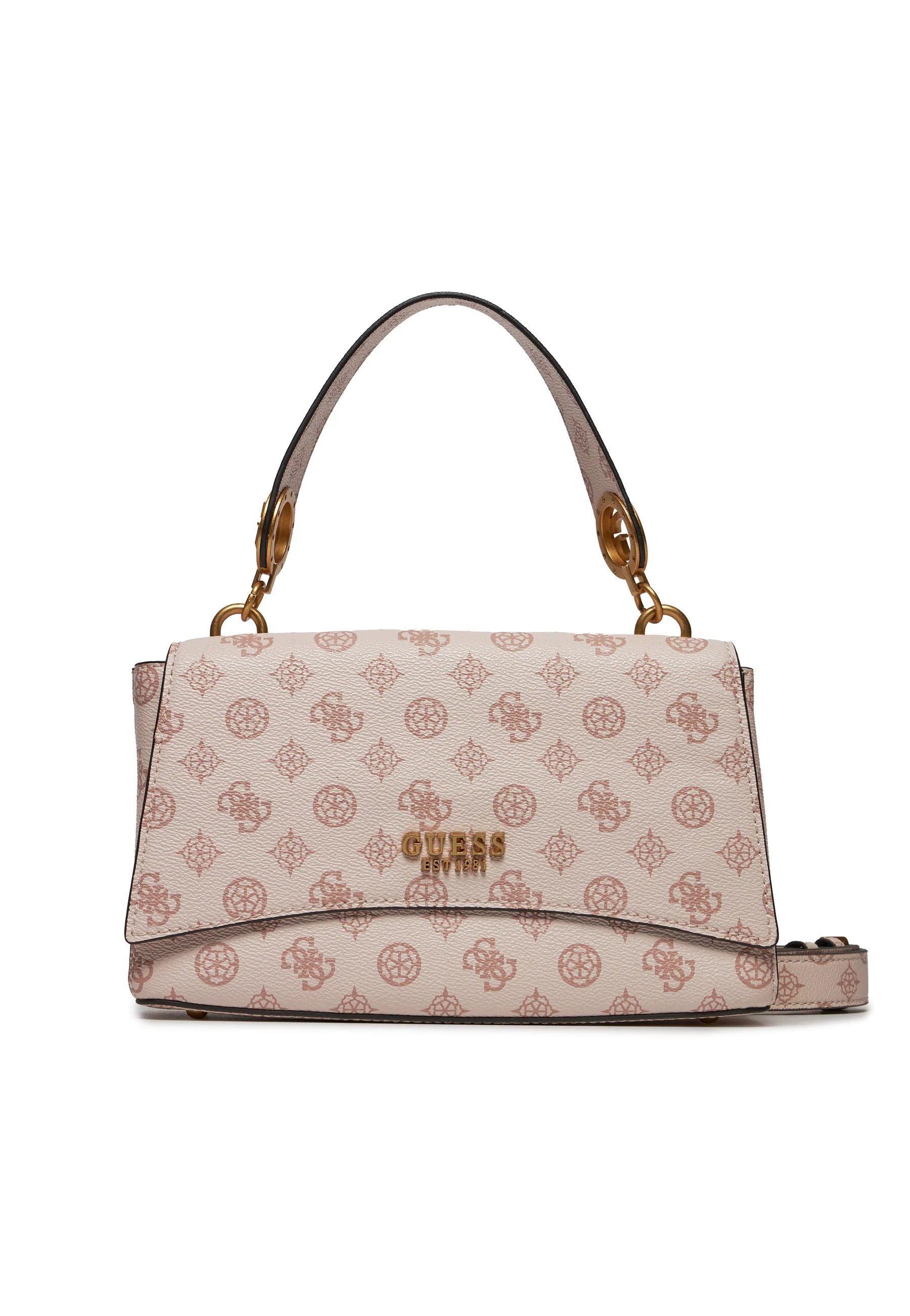 GUESS Masie Borsa Handle Donna Light Rose Logo PA919020 - Sandrini Calzature e Abbigliamento