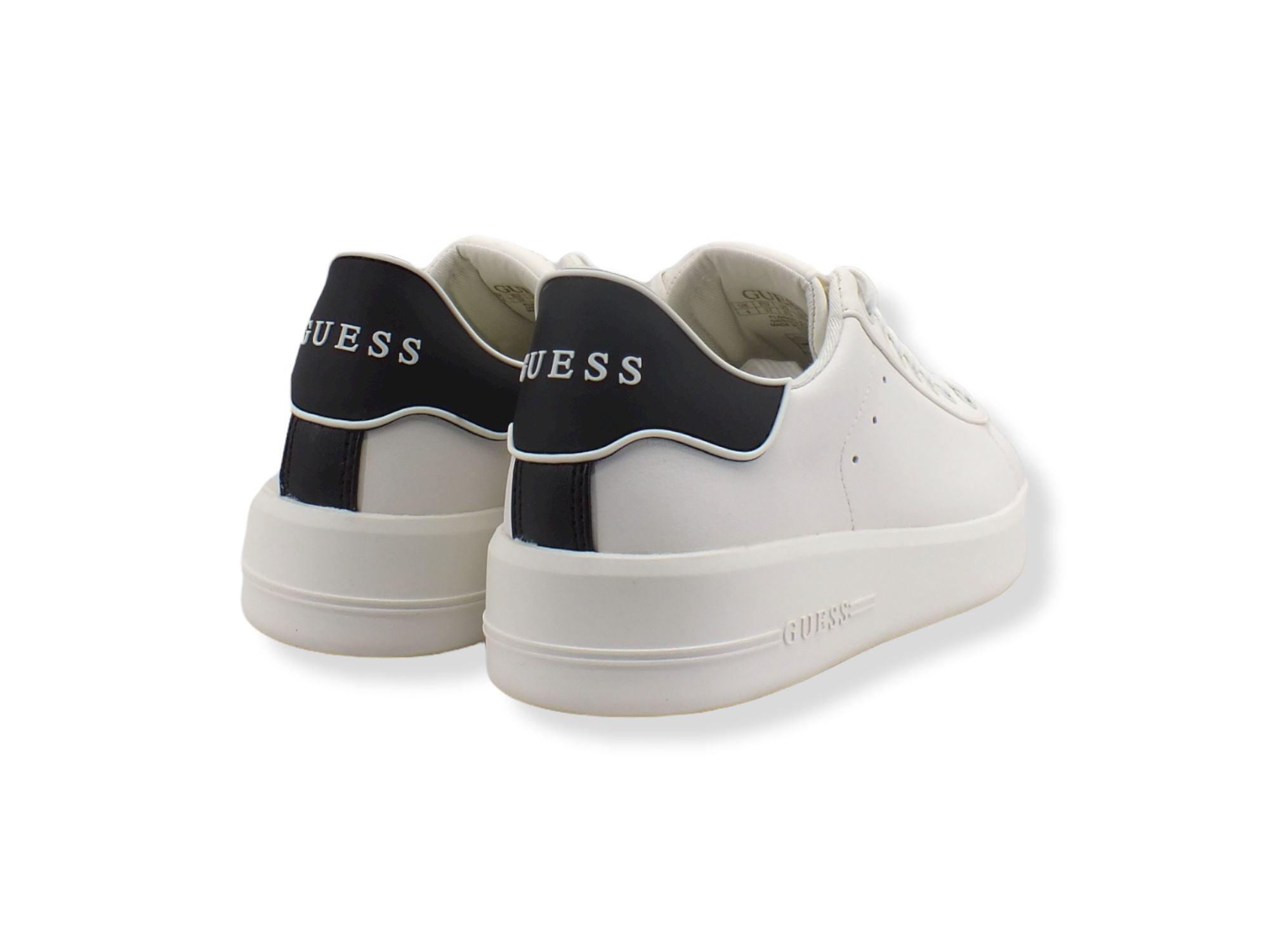 GUESS Platform Lthr Retro Black Sneaker Donna White FL6RKELEA12 - Sandrini Calzature e Abbigliamento