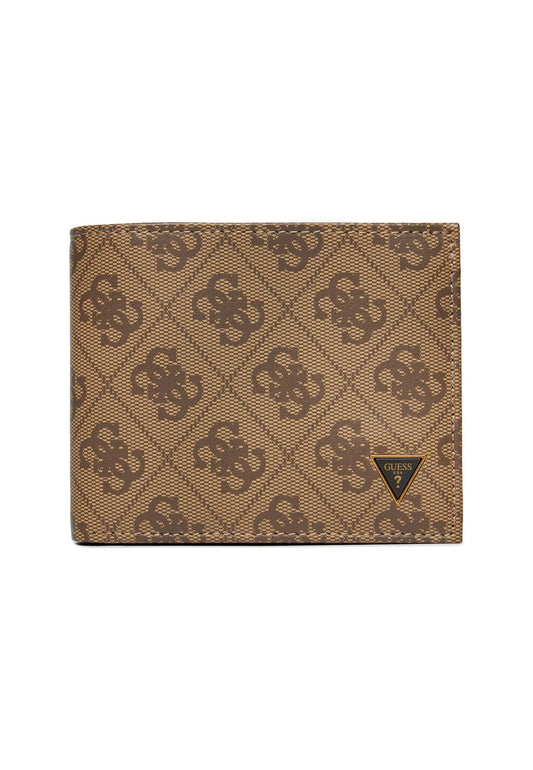 GUESS Portafoglio Uomo Beige Brown SMVELELEA20 - Sandrini Calzature e Abbigliamento