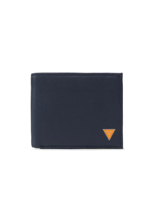 GUESS Portafoglio Uomo Blue Orange SMECS2LEA20 - Sandrini Calzature e Abbigliamento