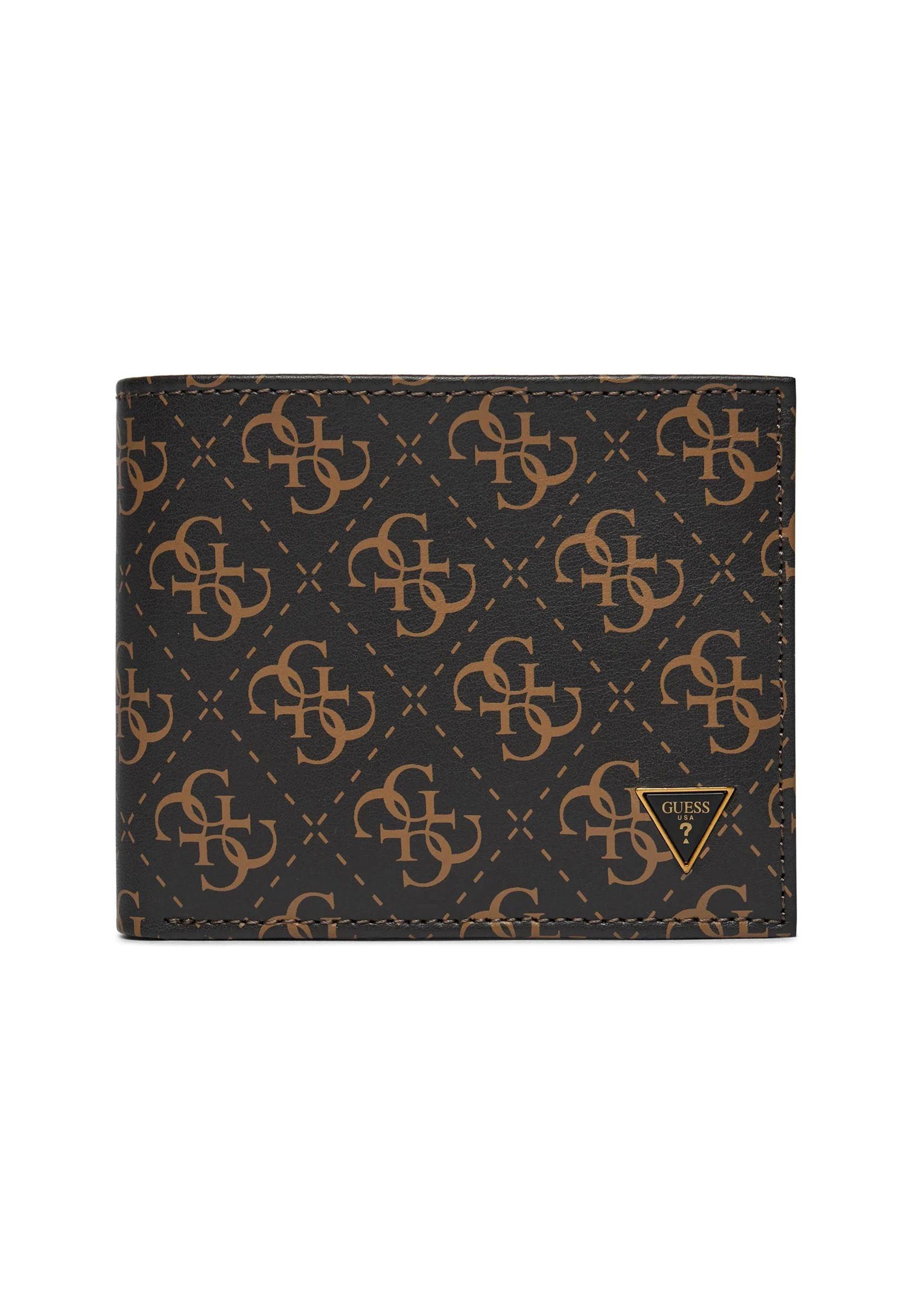 GUESS Portafoglio Uomo Brown Ochre SMVELELEA20 - Sandrini Calzature e Abbigliamento
