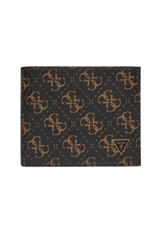 GUESS Portafoglio Uomo Brown Ochre SMVELELEA20 - Sandrini Calzature e Abbigliamento