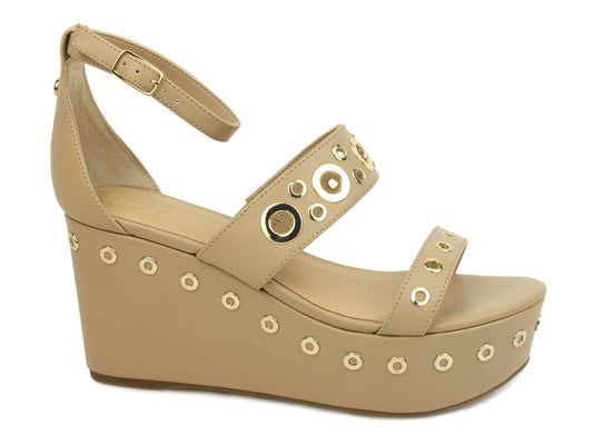 GUESS Sandalo Zeppa Camel FLNIO1ELE03 - Sandrini Calzature e Abbigliamento