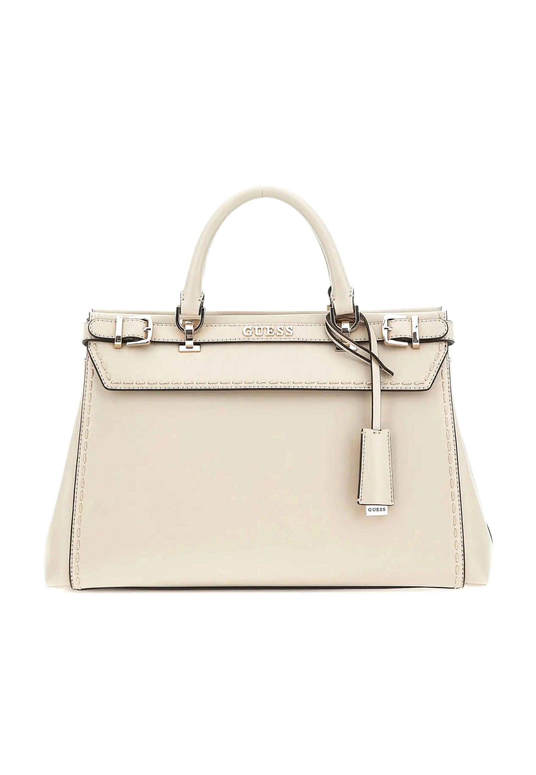 GUESS Sestri Luxury Borsa Satchel Donna Taupe Beige VC898506 - Sandrini Calzature e Abbigliamento