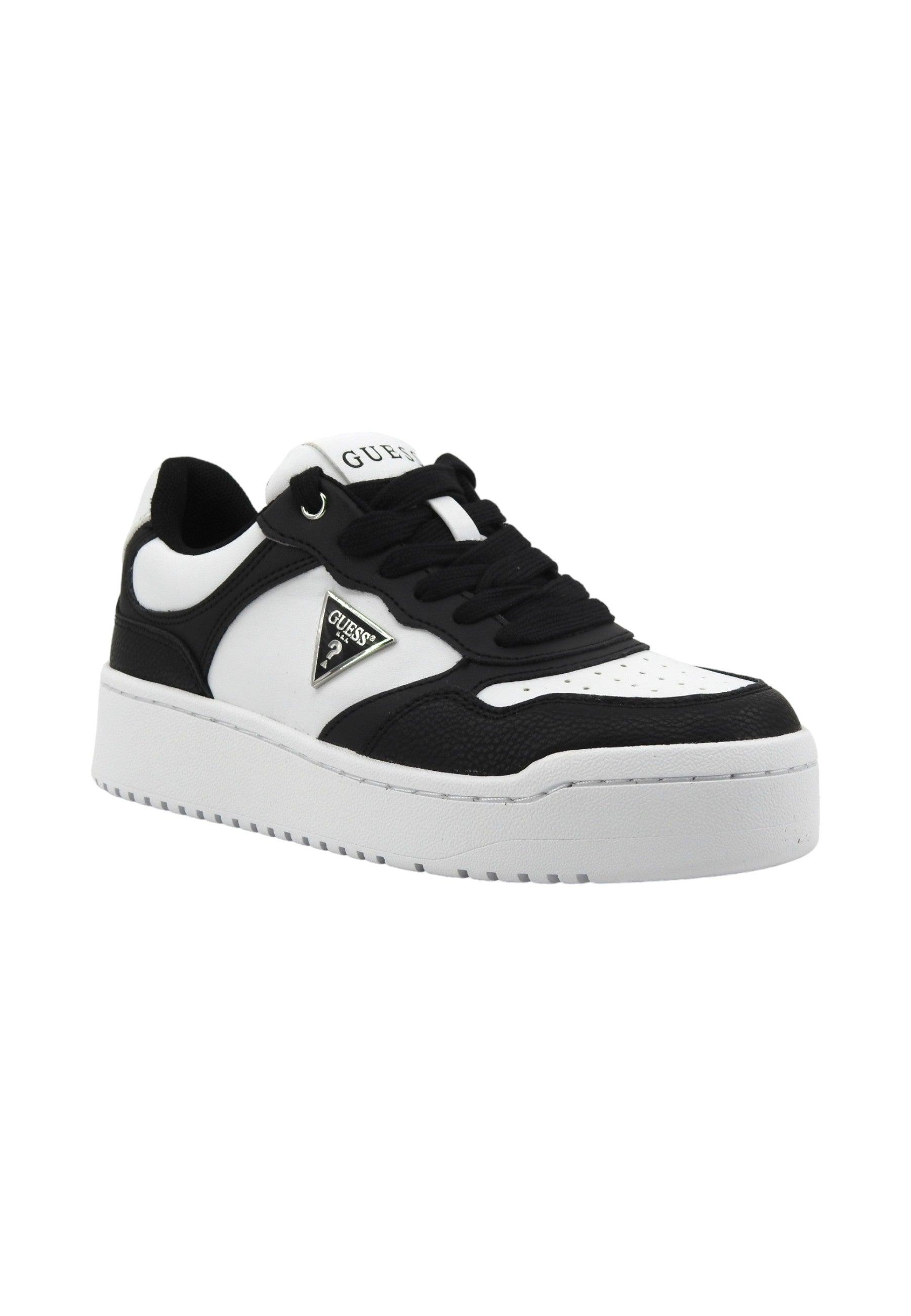 GUESS Sneaker Donna White Black FLJMR4ELE12 - Sandrini Calzature e Abbigliamento