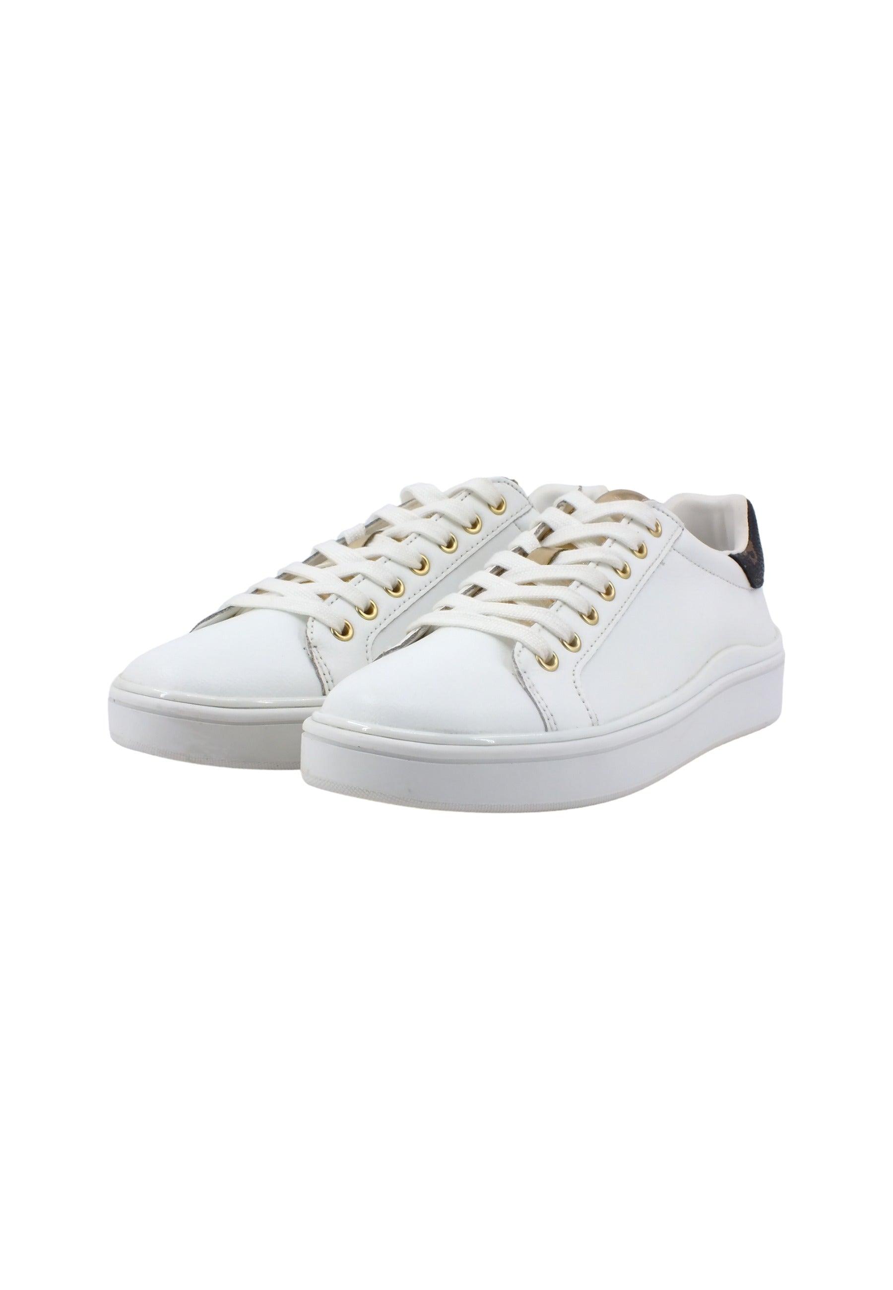 GUESS Sneaker Donna White Brown FL7BNNLEA12 - Sandrini Calzature e Abbigliamento