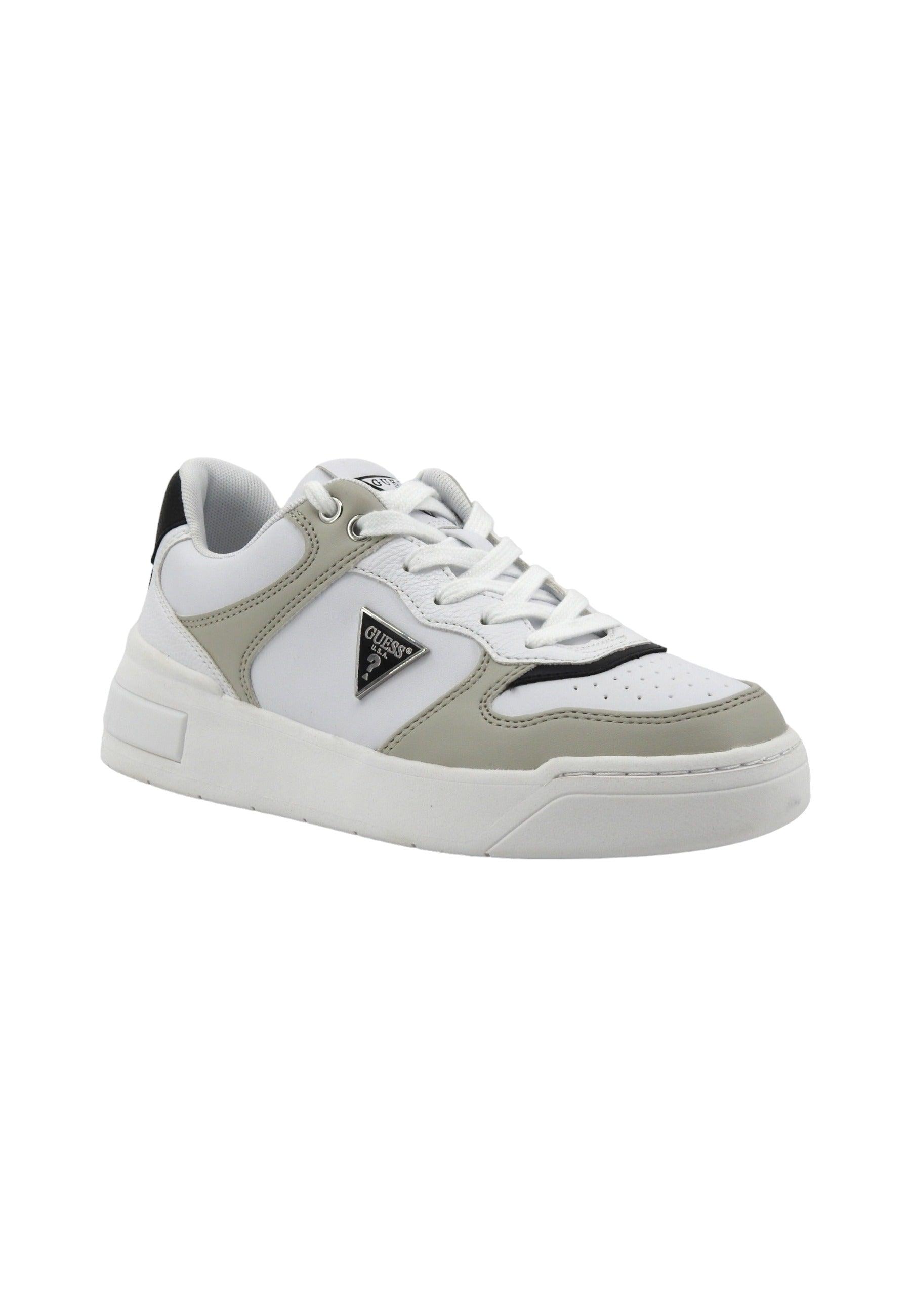 GUESS Sneaker Donna White Grey FLPCLKELE12 - Sandrini Calzature e Abbigliamento