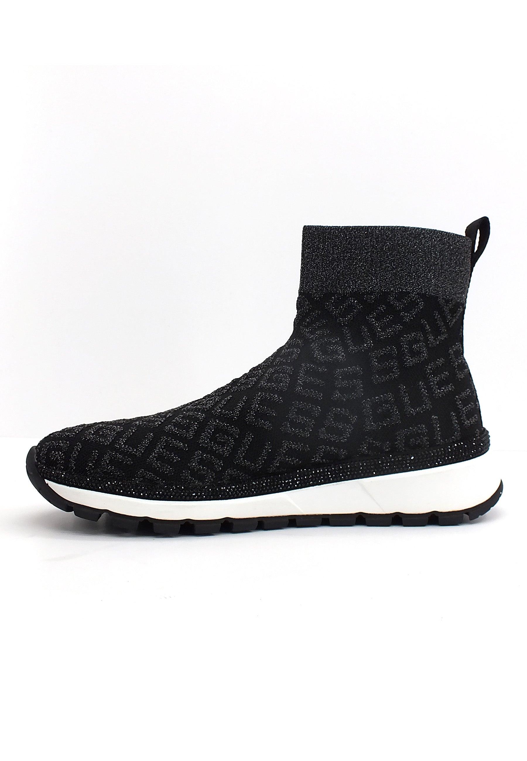 GUESS Sneaker Elastic Sock Donna Glitter Black FL8ZYLFAL12 - Sandrini Calzature e Abbigliamento