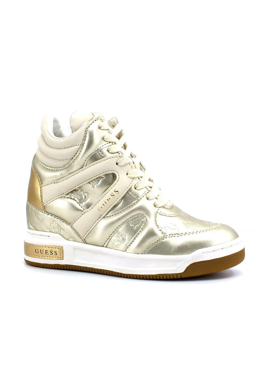 GUESS Sneaker Hi Donna Oro Platino FL5LISFAL12 - Sandrini Calzature e Abbigliamento