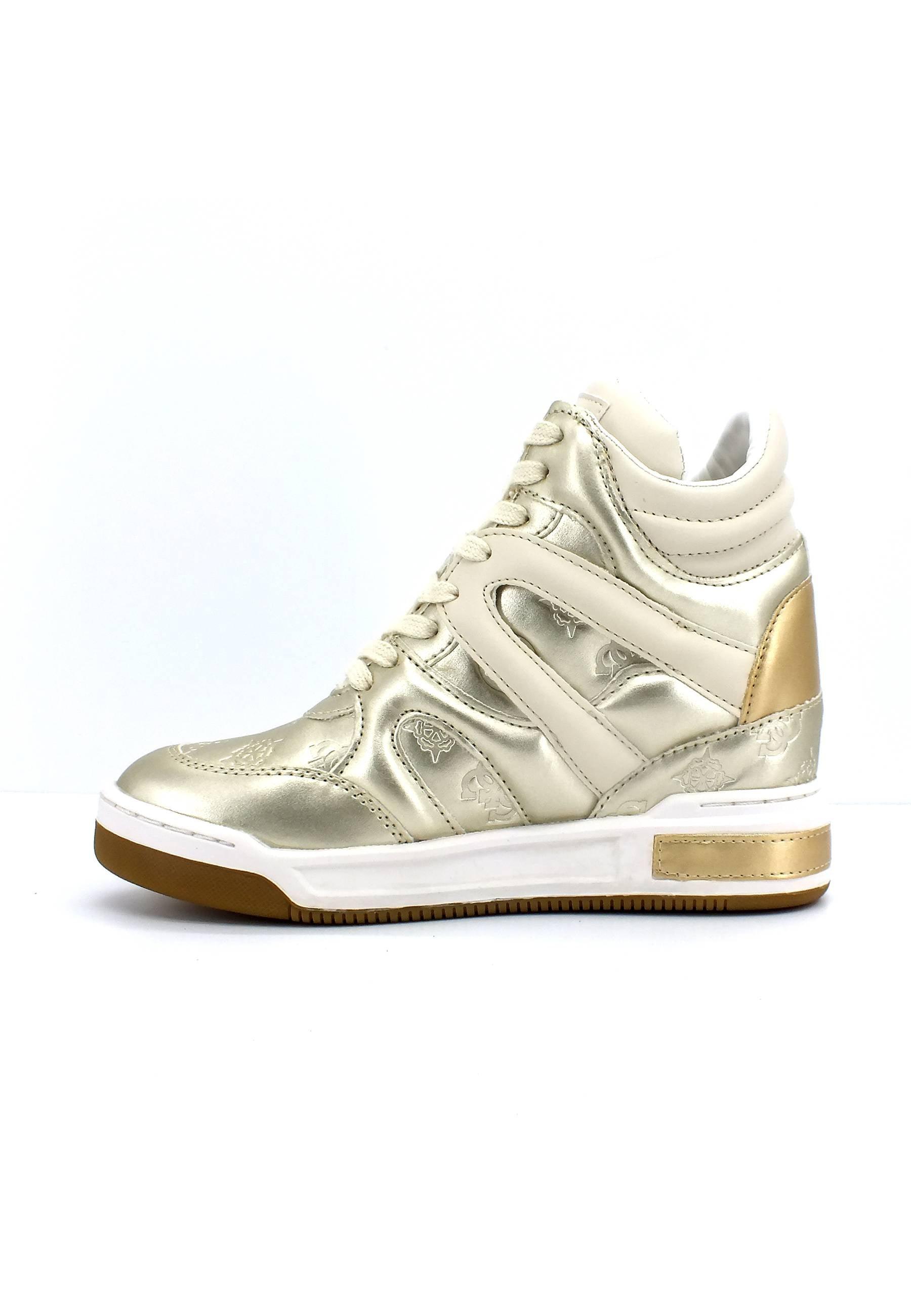 GUESS Sneaker Hi Donna Oro Platino FL5LISFAL12 - Sandrini Calzature e Abbigliamento