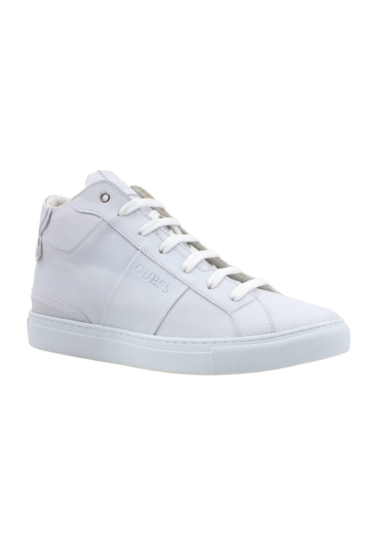 GUESS Sneaker Hi Uomo Off White FM5TOMELE12 - Sandrini Calzature e Abbigliamento