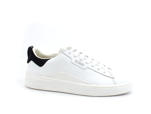 GUESS Sneaker Leather Bicolor Logo White Black FM6VERLEA12 - Sandrini Calzature e Abbigliamento