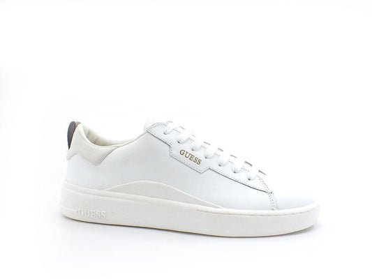 GUESS Sneaker Leather Logo White FM6VERLEA12 - Sandrini Calzature e Abbigliamento