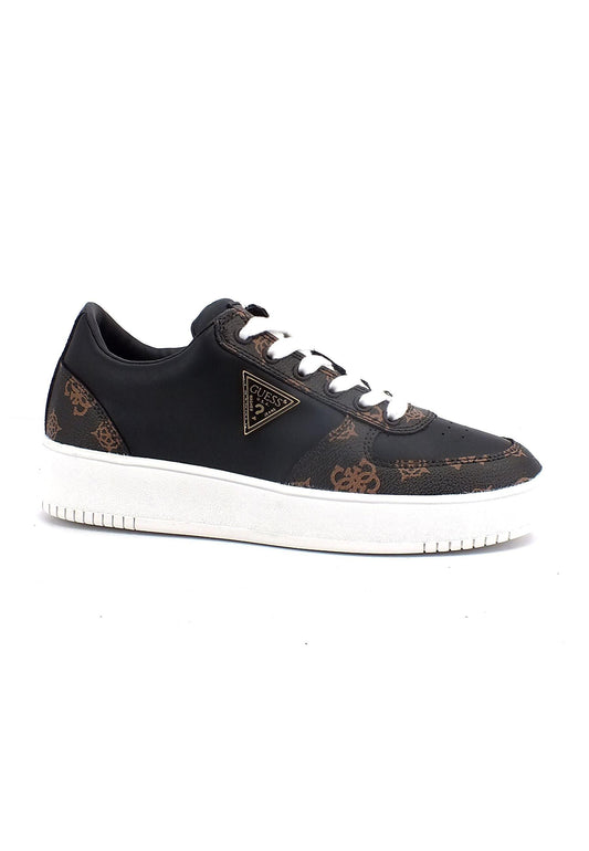 GUESS Sneaker Loghi Donna Black Brown FL8SIDFAL12 - Sandrini Calzature e Abbigliamento