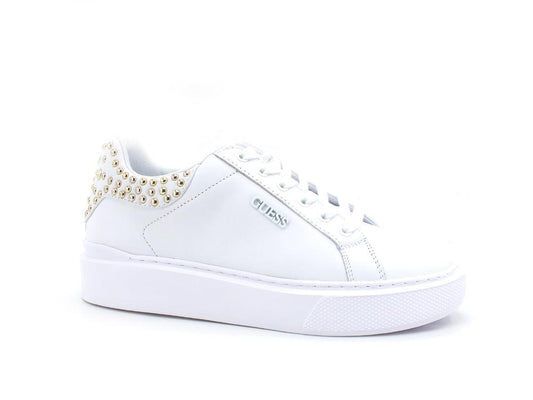 GUESS Sneaker Platform Retro Borchie White FL8HALLEA12 - Sandrini Calzature e Abbigliamento