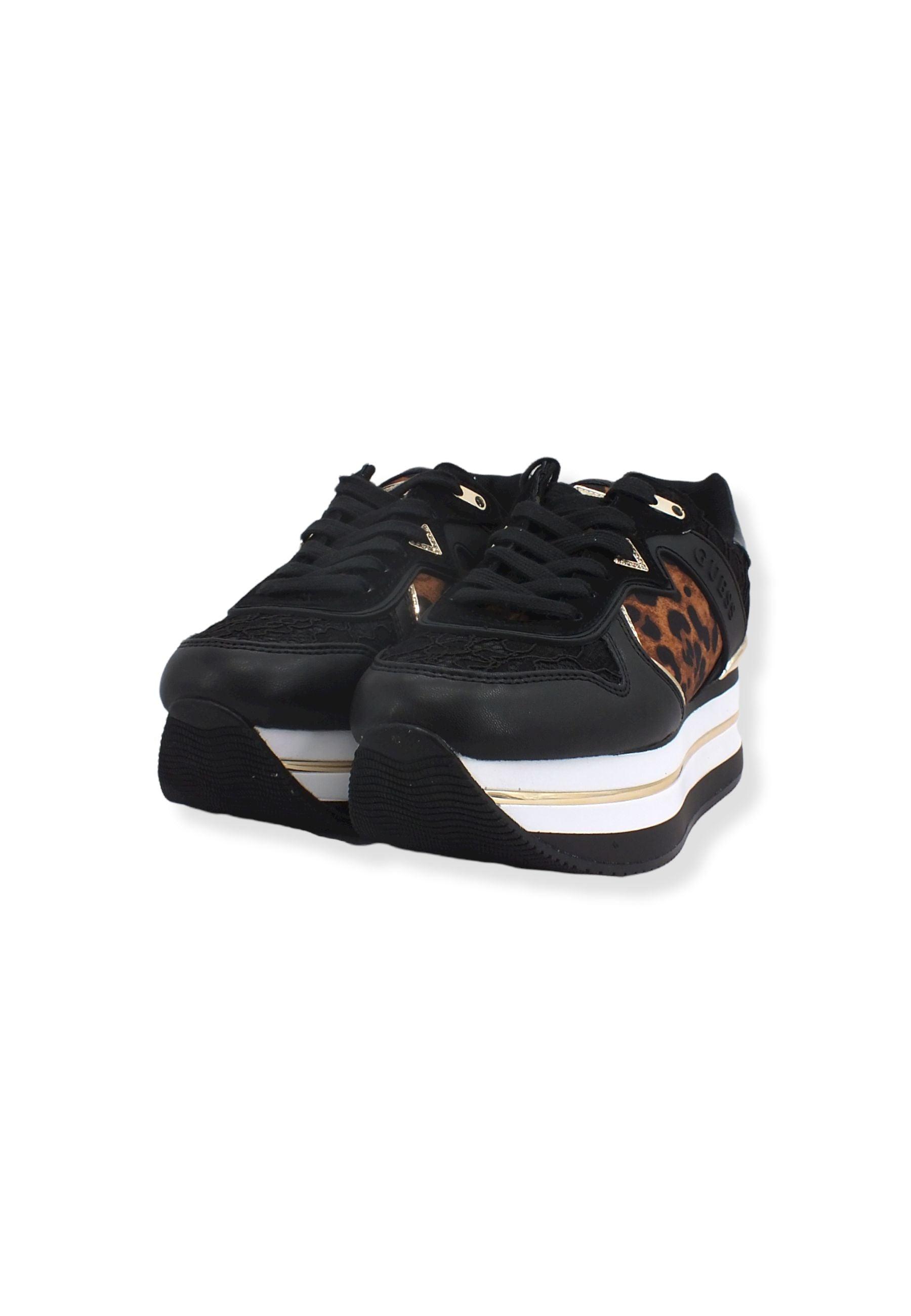 GUESS Sneaker Running Platform Loghi Donna Animalier Leopard FL7HARPEL12 - Sandrini Calzature e Abbigliamento