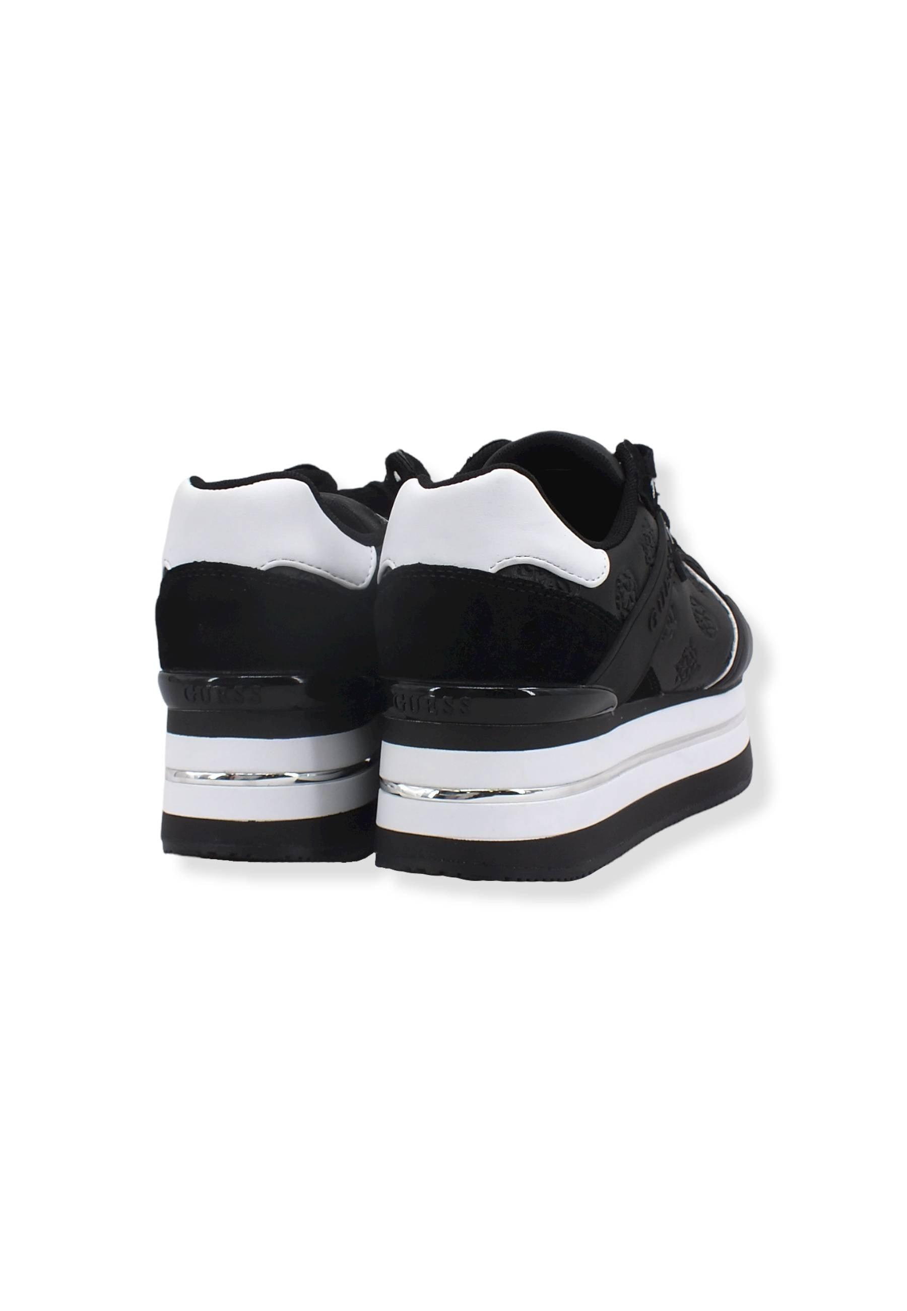 GUESS Sneaker Running Platform Loghi Donna Black FL7HARFAL12 - Sandrini Calzature e Abbigliamento