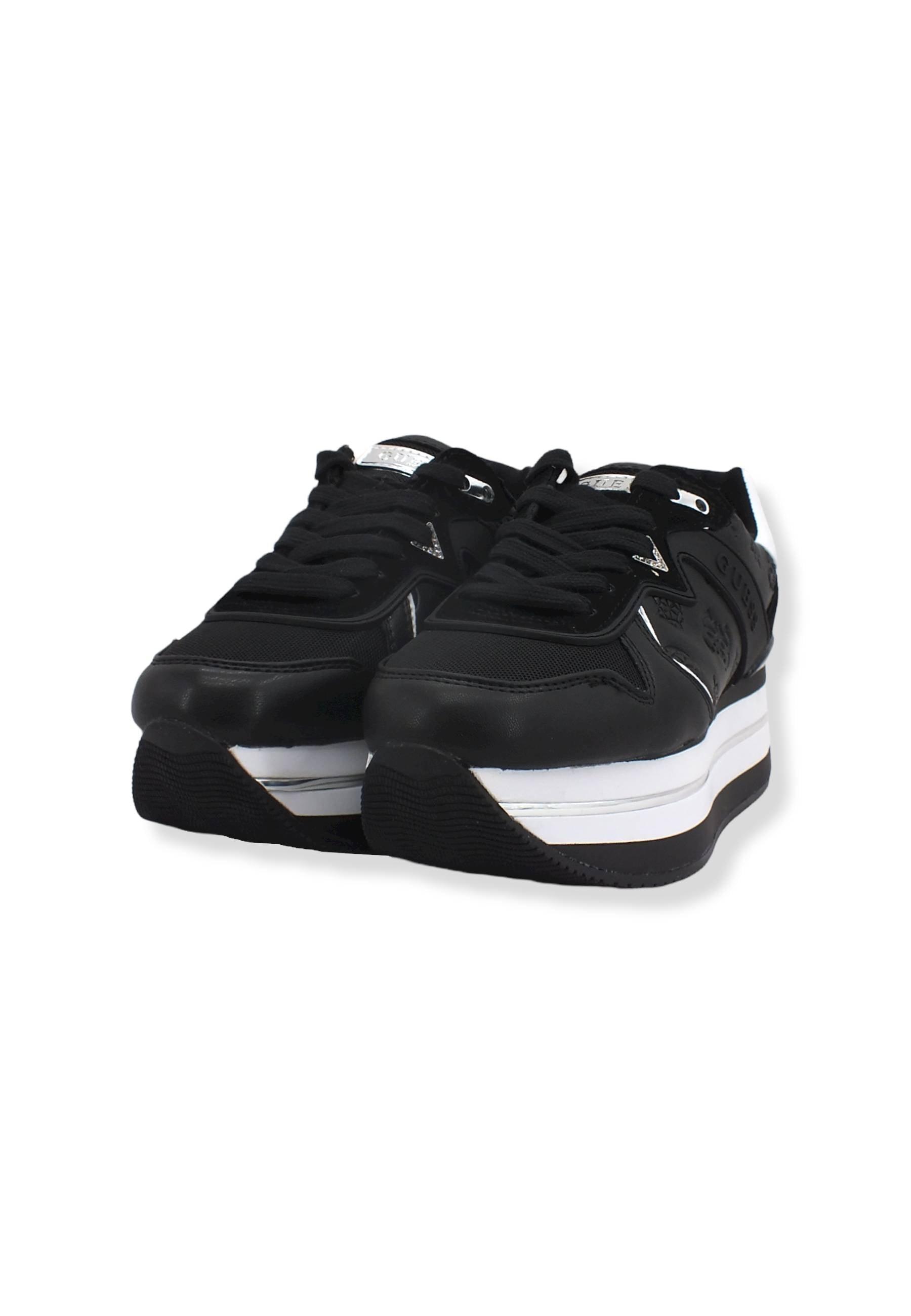 GUESS Sneaker Running Platform Loghi Donna Black FL7HARFAL12 - Sandrini Calzature e Abbigliamento